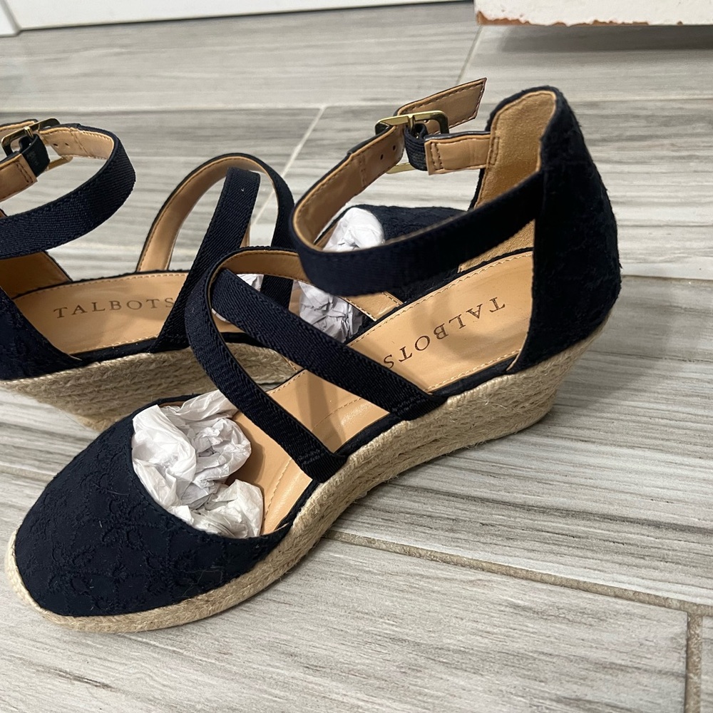 Lyndsay blue espadrille wedges - Picture 8 of 8